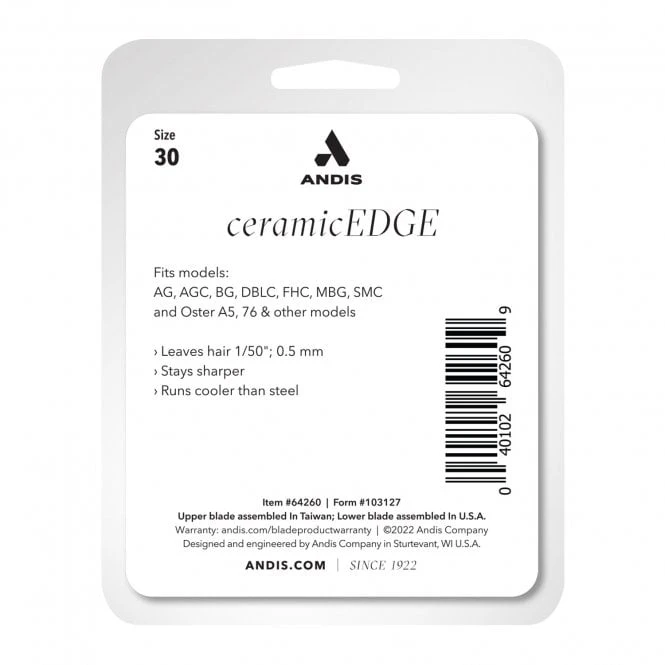 Andis Andis #30 CeramicEdge Detachable Blade Andis Andis #30 CeramicEdge Detachable Blade -Dog Groomers Shop andis 30 ceramicedge detachable blade p6390 12841 medium