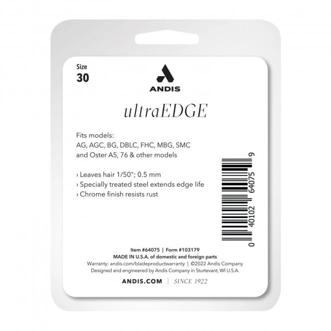 Andis Andis #30 UltraEdge Detachable Blade Andis Andis #30 UltraEdge Detachable Blade -Dog Groomers Shop andis 30 ultraedge detachable blade p68 12838 medium