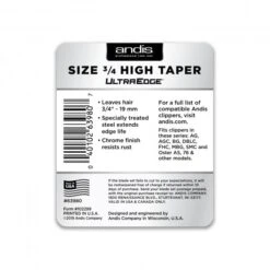 Andis Andis #3/4 High Taper UltraEdge Detachable Blade -Dog Groomers Shop andis 34 high taper ultraedge detachable blade p2523 11979 medium