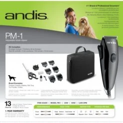 Andis Andis PM-1 Trimmer - Black -Dog Groomers Shop andis pm 1 trimmer black p125 12101 medium