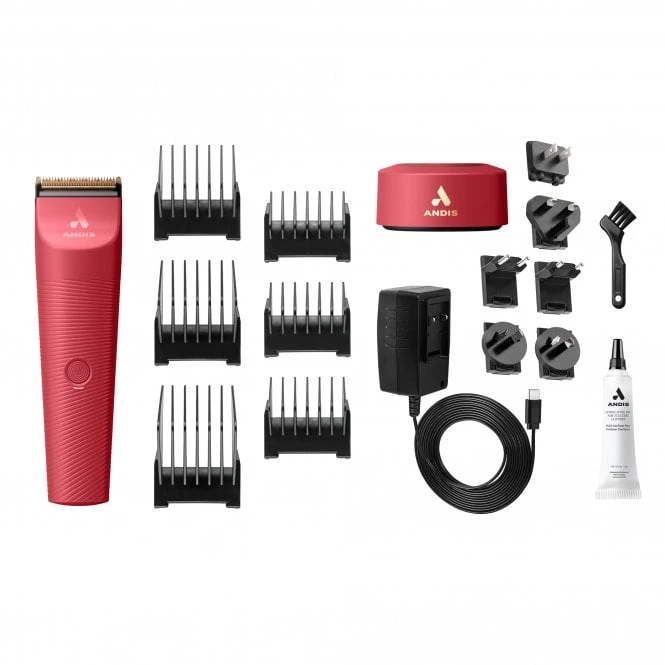 Andis Andis Vida Cordless Clipper - Raspberry Andis Andis Vida Cordless Clipper - Raspberry -Dog Groomers Shop andis vida cordless clipper raspberry p17683 12196 medium