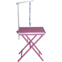Groomers Adjustable Ringside Table - Pink
