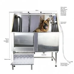 Groomers Easy Step Static Stainless Steel Bath -Dog Groomers Shop groomers easy step static stainless steel bath p1474 8906 medium