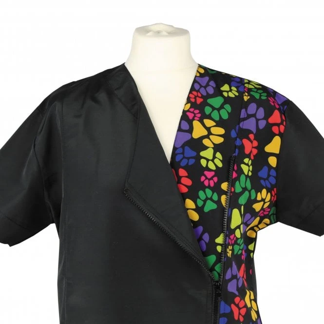 Groomers Groomers Kanji V-Neck Tunic - Multi Paw Print Groomers Groomers Kanji V-Neck Tunic - Multi Paw Print -Dog Groomers Shop groomers kanji v neck tunic multi paw print p17800 14089 medium