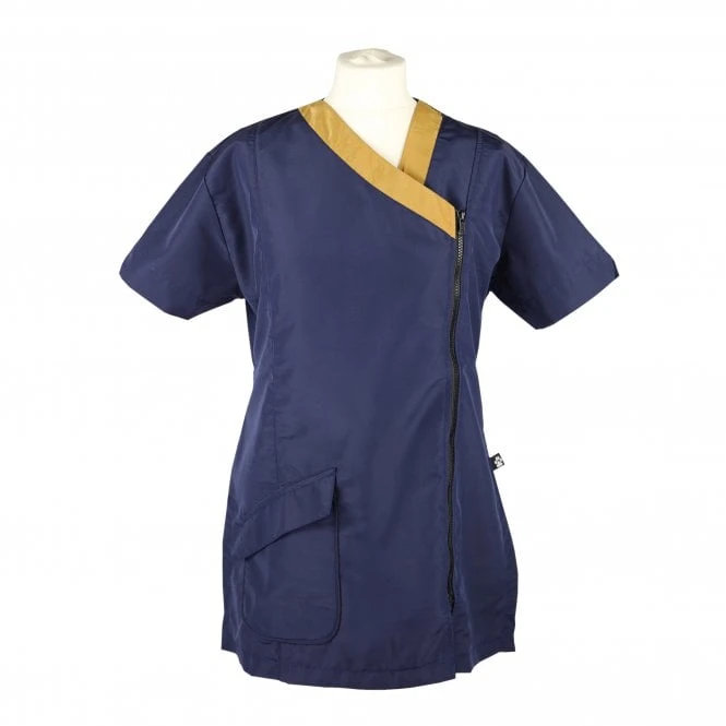 Groomers Groomers Kanji V-Neck Tunic - Navy/Gold Groomers Groomers Kanji V-Neck Tunic - Navy/Gold -Dog Groomers Shop groomers kanji v neck tunic navygold p15793 13112 medium