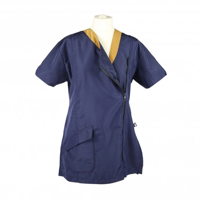 Groomers Groomers Kanji V-Neck Tunic - Navy/Gold Groomers Groomers Kanji V-Neck Tunic - Navy/Gold -Dog Groomers Shop groomers kanji v neck tunic navygold p15793 13113 medium