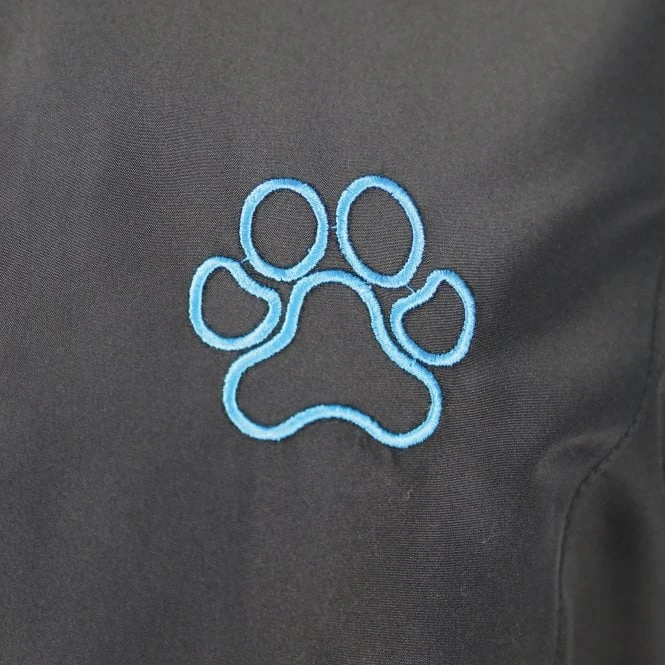Groomers Mandarin Collar Jacket - Black with Blue Piping Groomers Mandarin Collar Jacket - Black With Blue Piping -Dog Groomers Shop groomers mandarin collar jacket black with blue piping p10335 12641 medium