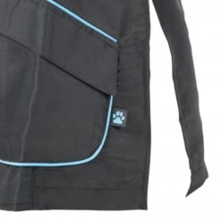 Groomers Mandarin Collar Jacket - Black With Blue Piping 6 Groomers Mandarin Collar Jacket - Black With Blue Piping -Dog Groomers Shop groomers mandarin collar jacket black with blue piping p10335 12645 medium