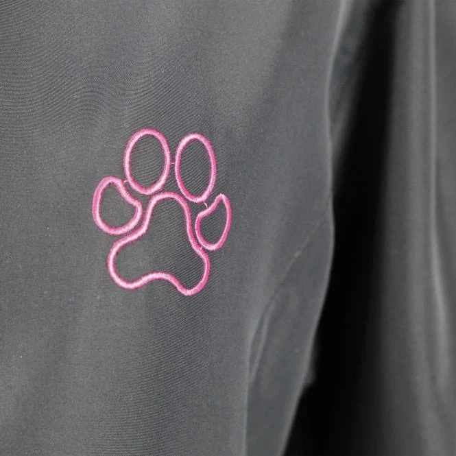 Groomers Mandarin Collar Jacket - Black with Pink Piping Groomers Mandarin Collar Jacket - Black With Pink Piping -Dog Groomers Shop groomers mandarin collar jacket black with pink piping p10336 12652 medium