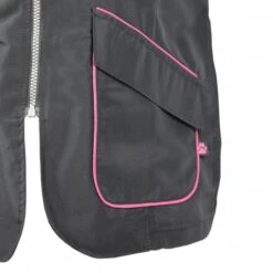Groomers Mandarin Collar Jacket - Black With Pink Piping 7 Groomers Mandarin Collar Jacket - Black With Pink Piping -Dog Groomers Shop groomers mandarin collar jacket black with pink piping p10336 12655 medium
