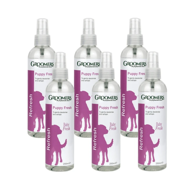 Groomers Groomers Puppy Fresh Spray 250ml - 6 Pack Groomers Groomers Puppy Fresh Spray 250ml - 6 Pack -Dog Groomers Shop groomers puppy fresh spray 250ml 6 pack p2772 7034 medium