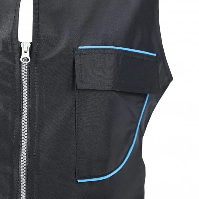 Groomers Groomers Waistcoat - Black with Blue Trim Groomers Groomers Waistcoat - Black With Blue Trim -Dog Groomers Shop groomers waistcoat black with blue trim p10225 12676 medium