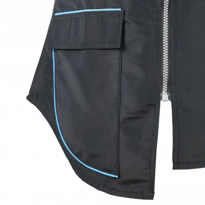 Groomers Groomers Waistcoat - Black with Blue Trim Groomers Groomers Waistcoat - Black With Blue Trim -Dog Groomers Shop groomers waistcoat black with blue trim p10225 12677 medium
