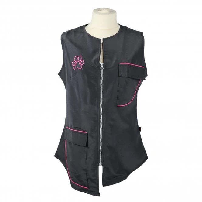 Groomers Groomers Waistcoat - Black with Pink Trim Groomers Groomers Waistcoat - Black With Pink Trim -Dog Groomers Shop groomers waistcoat black with pink trim p10226 12731 medium