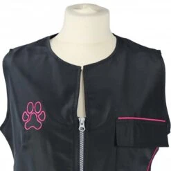 Groomers Groomers Waistcoat - Black With Pink Trim 2 Groomers Groomers Waistcoat - Black With Pink Trim -Dog Groomers Shop groomers waistcoat black with pink trim p10226 12732 medium